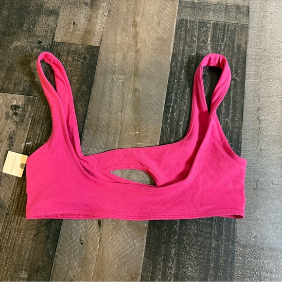 lyrebird Other - Anthropologie Lyrebird Pink Cutout Bralette NWT Size Small Hot Pink Barbiecore